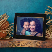 私たちは父を愛するパパフォトドーターパーソナライズ フォトプラーク (側面)