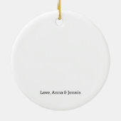 私たちは特別出産妊娠を期待している セラミックオーナメント (裏面)