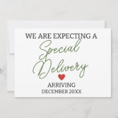 私たちは特別出産妊娠を期待している 案内状 (正面)