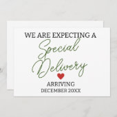 私たちは特別出産妊娠を期待している 案内状 (正面/裏面)