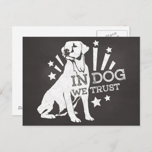 私たちは犬を信じる ポストカード (正面/裏面)