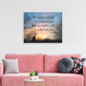 私たちは生きているチャーチルキャンバスプリントプリントを作る キャンバスプリント (インサイチュ (リビング))