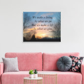 私たちは生きているチャーチルキャンバスプリントプリントを作る キャンバスプリント (インサイチュ (リビング))