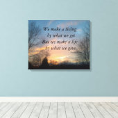 私たちは生きているチャーチルキャンバスプリントプリントを作る キャンバスプリント (インサイチュ (ウッドフロア))