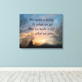 私たちは生きているチャーチルキャンバスプリントプリントを作る キャンバスプリント (インサイチュ (ウッドフロア))