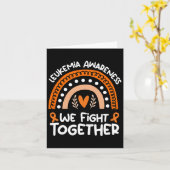 私たちは白血病認識度白血病と闘う カード (黄色い花)