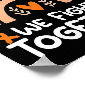 私たちは白血病認識度白血病と闘う ポスター (角)