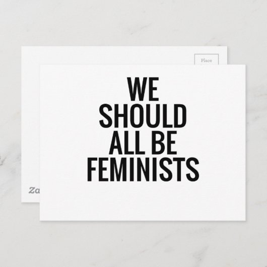 私たちは皆フェミニストになるべきだ ポストカード (正面/裏面)