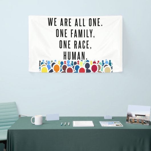 私たちは皆一人です。 横断幕 (トレードショー)