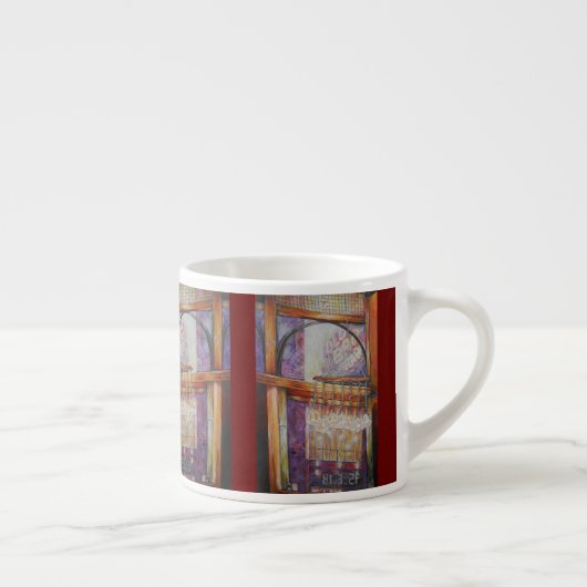 私たちは皆飛んでいる同じのまわりに光だ。 エスプレッソカップ (右)