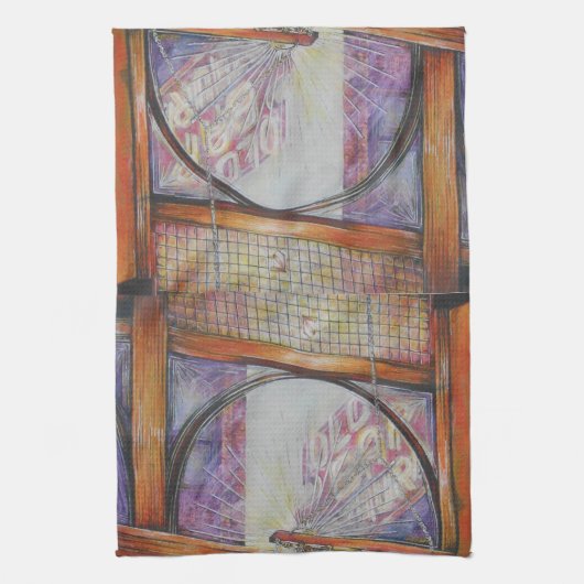 私たちは皆飛んでいる同じのまわりに光だ。 キッチンタオル (縦)