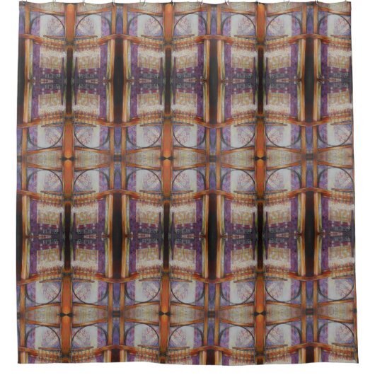 私たちは皆飛んでいる同じのまわりに光だ。 シャワーカーテン (正面)