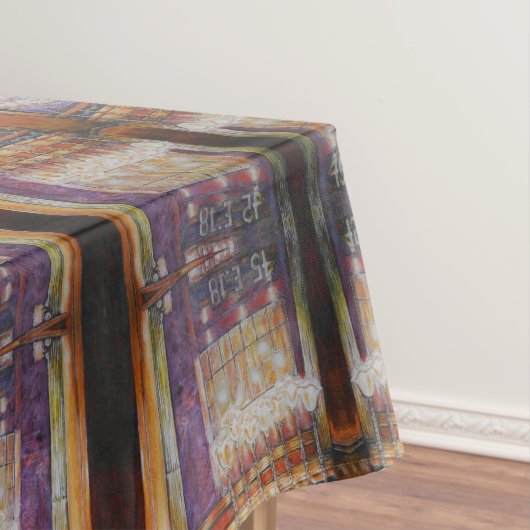 私たちは皆飛んでいる同じのまわりに光だ。 テーブルクロス (インサイチュ)