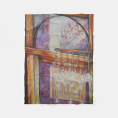 私たちは皆飛んでいる同じのまわりに光だ。 フリースブランケット (正面)