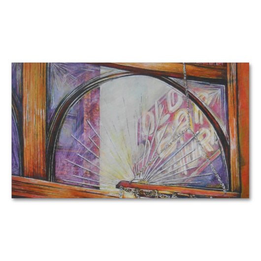 私たちは皆飛んでいる同じのまわりに光だ。 マグネット名刺 (正面)