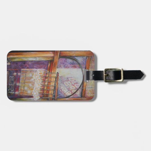 私たちは皆飛んでいる同じのまわりに光だ。 ラゲッジタグ (正面横)