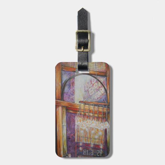 私たちは皆飛んでいる同じのまわりに光だ。 ラゲッジタグ (正面縦)