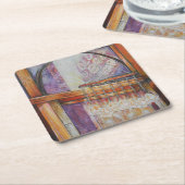 私たちは皆飛んでいる同じ光のまわりにを持っている。 スクエアペーパーコースター (アングル)