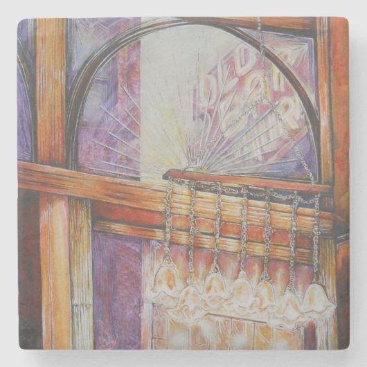 私たちは皆飛んでいる同じ光のまわりにを持っている。 ストーンコースター (正面)