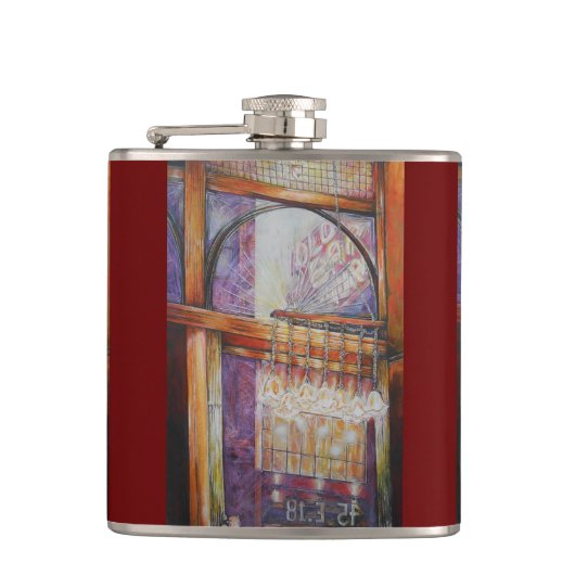 私たちは皆飛んでいる同じ光のまわりにを持っている。 フラスク (正面)