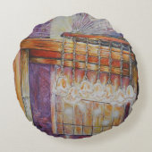 私たちは皆飛んでいる同じ光のまわりにを持っている。 ラウンドクッション (裏面)