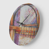 私たちは皆飛んでいる同じ光のまわりにを持っている。 ラージ壁時計 (傾斜)