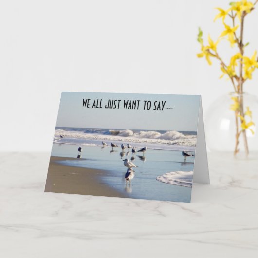 私たちは皆、お祝いを言いたいだけです カード (黄色い花)