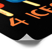 私たちは皆、アイスクリームの夏を叫おもしろいぶ ポスター (角)