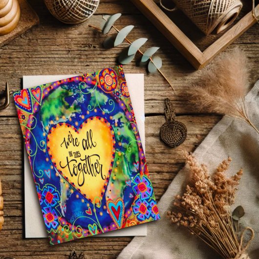 「私たちは皆、一緒にいる」インスピレーション カード