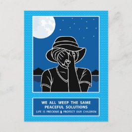 私たちは皆、同じ1_葉書を泣いている ポストカード