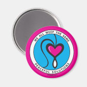 私たちは皆、同じ1_Roundマグネット2.25インチを泣いている マグネット (正面/裏面)