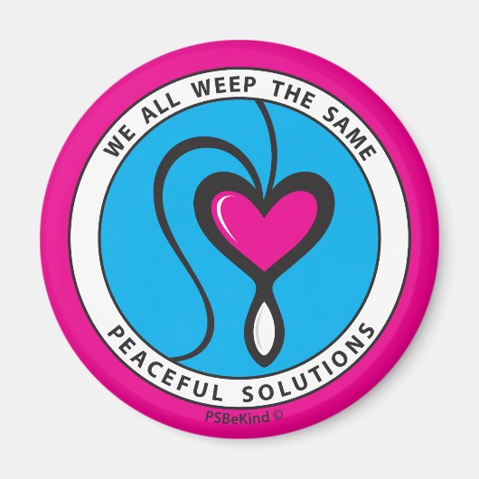 私たちは皆、同じ1_Roundマグネット2.25インチを泣いている マグネット (正面)