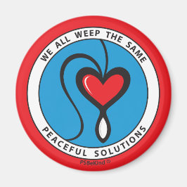 私たちは皆、同じ2_Roundマグネット2.25インチを泣いている マグネット