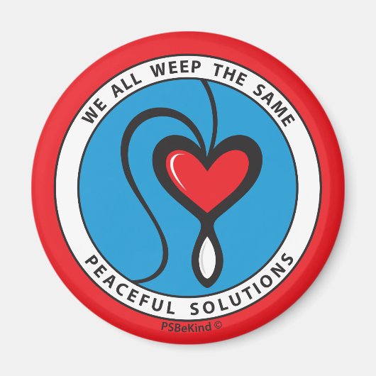 私たちは皆、同じ2_Roundマグネット2.25インチを泣いている マグネット (正面)