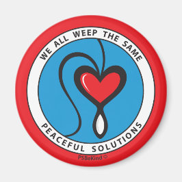 私たちは皆、同じ2_Roundマグネット2.25インチを泣いている マグネット