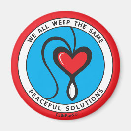 私たちは皆、同じ2_Roundマグネット2.25インチを泣いている マグネット