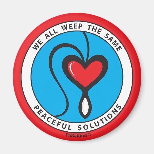 私たちは皆、同じ2_Roundマグネット2.25インチを泣いている マグネット (正面)