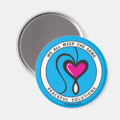 私たちは皆、同じ3_Roundマグネット2.25インチを泣いている マグネット (正面/裏面)