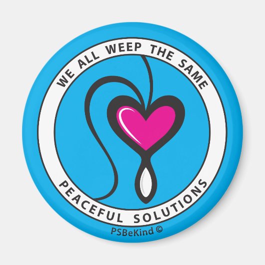 私たちは皆、同じ3_Roundマグネット2.25インチを泣いている マグネット (正面)
