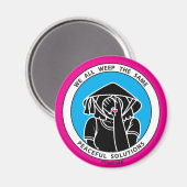 私たちは皆、同じ4 Pink_2.25インチマグネットを泣いている マグネット (正面/裏面)