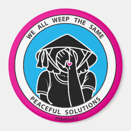 私たちは皆、同じ4 Pink_3"磁石を泣く マグネット