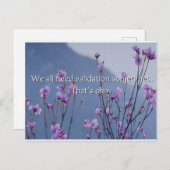 私たちは皆、時には少し検証が必要だ ポストカード (正面/裏面)