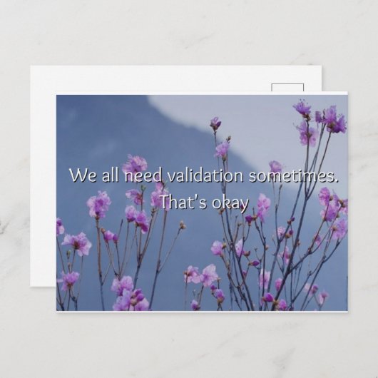 私たちは皆、時には少し検証が必要だ ポストカード (正面/裏面)