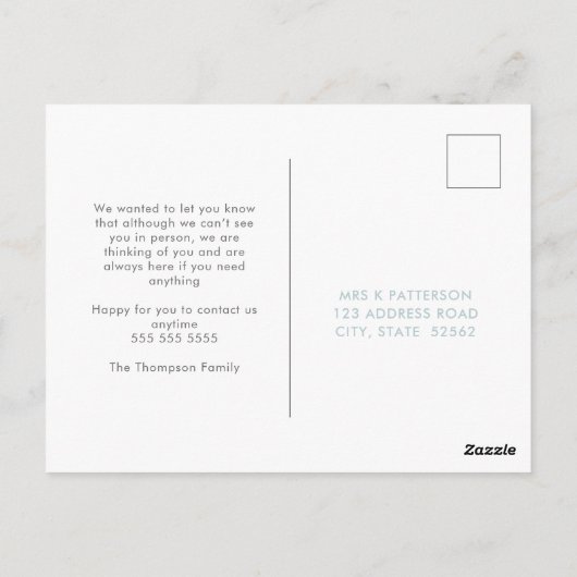 私たちは皆、親切な写真を一緒に行っている ポストカード (裏面)