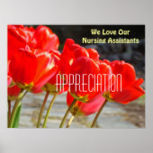私たちは看護助手のポスター鑑賞が大好き ポスター (正面)