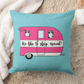 「私たちは眠るのが好のまわりにき」キャンパー装飾用クッション クッション (ブランケット)