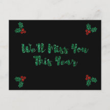 私たちは社会的恋しく思流通のホリデーカード