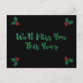 私たちは社会的恋しく思流通のホリデーカード ポストカード
