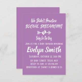 私たちは社会的距離を練習しなかった 招待状