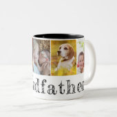 私たちは祖父の孫の写真を愛している ツートーンマグカップ (正面右)